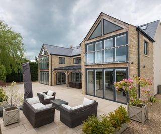 modern house with aluminium windows